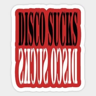 Disco Sucks T-Shirt Sticker